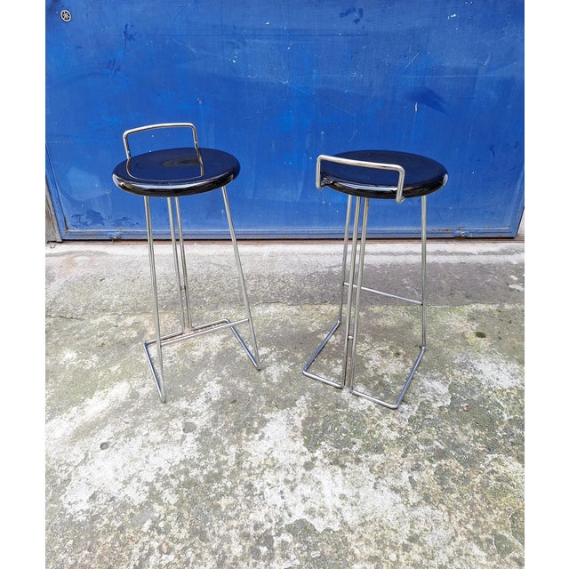 Set of High Stools by George Coslin for Dada, 1980s For Sale - Image 3 of 13