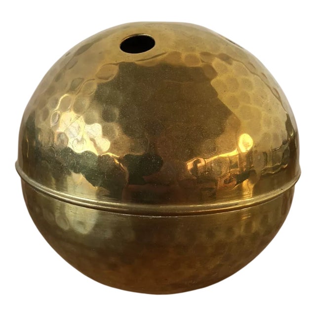 Handmade Brass Sphere Ashtray by Renzo Cassetti, Italy, 1960s For Sale