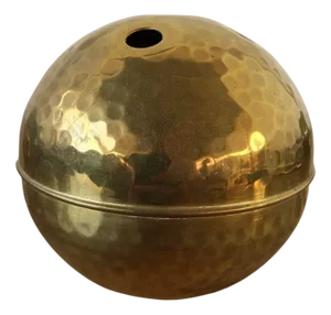 Handmade Brass Sphere Ashtray by Renzo Cassetti, Italy, 1960s