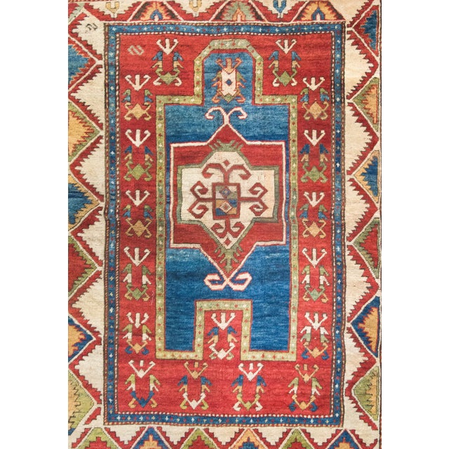 Tribal Early 20th Century Kazak Prayer Rug For Sale - Image 3 of 14