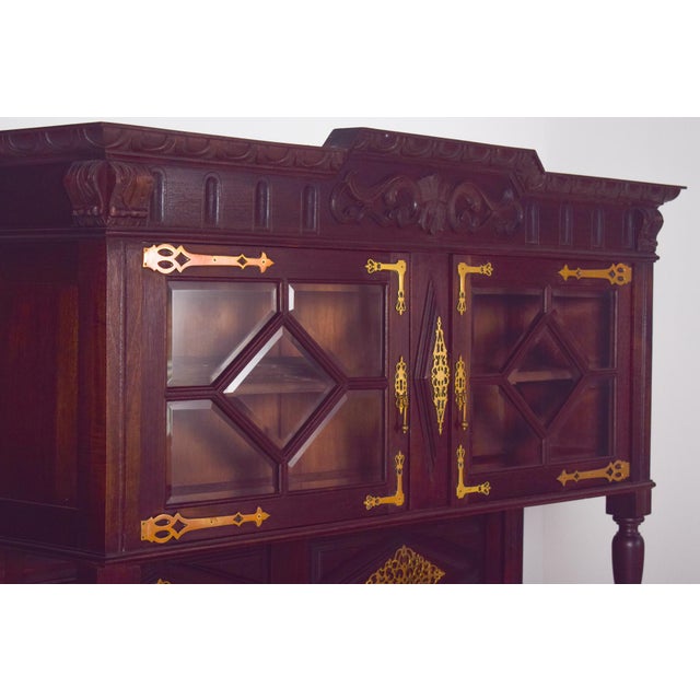 Antique Dutch Cabinet with Brass Fittings, 1800s For Sale - Image 12 of 15