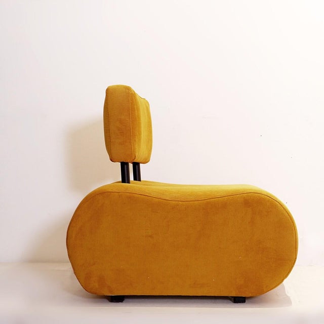 Vintage Lounge Chairs in Corduroy Upholstery, 1970s, Set of 2 For Sale - Image 3 of 8