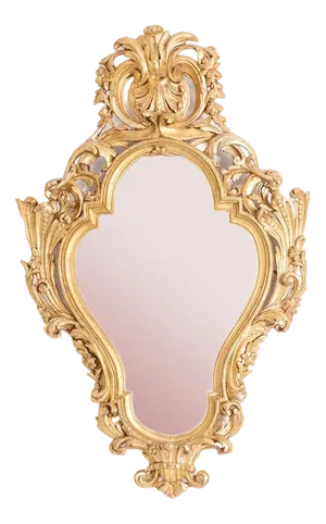 Regency Style Mirror in Carved and Gilded Wood, 1950s
