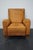 Vintage French Cognac-Colored Leather Club Chair, 1940s For Sale - Image 5 of 16