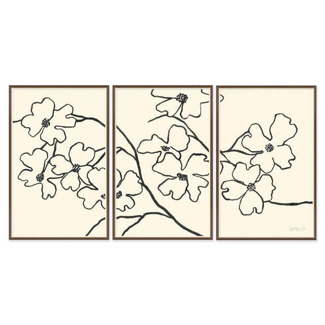 Not Yet Made - Made To Order Dogwood Triptych by Susan Hable For Sale - Image 5 of 5