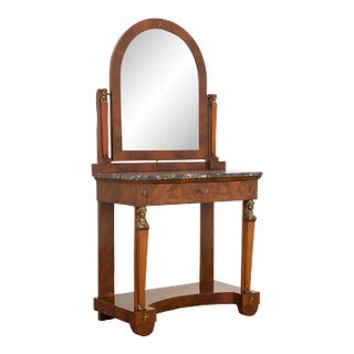 French Empire Style Mahogany Dressing Table For Sale