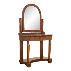 French Empire Style Mahogany Dressing Table