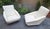Distex Model Armchairs in White Boucle by Gio Ponti for Manifattura Artigianale Italiana, 1990s, Set of 2, in Flawless...