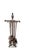 Vintage Arts and Crafts Spanish Style Fireplace Tool Set For Sale - Image 9 of 11