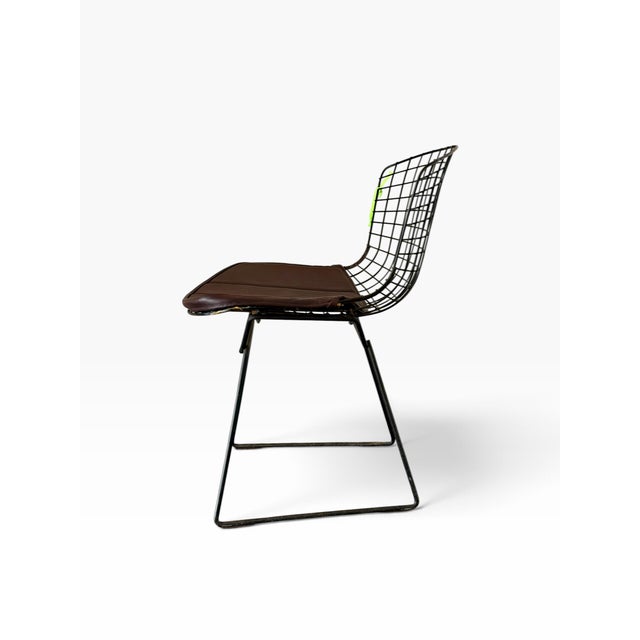 Mid-Century Modern Vintage Knoll Bent Metal Side Chair by Harry Bertoia 1952 For Sale - Image 3 of 7