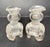 Pair of Antique Hand Carved Chinese Elephant Rock Crystal Stone Sculpture Vase For Sale - Image 4 of 12