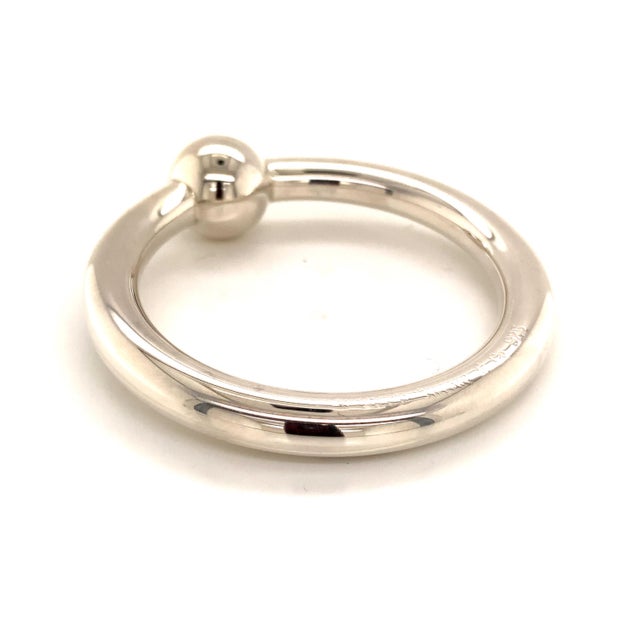 Metal 1990s Tiffany & Co Estate Sterling Silver Baby Rattle 17.6 Grams For Sale - Image 7 of 12