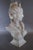 Large Italian White Crackle Glaze Porcelain Lady Bust Sculpture, 1970s , 23 Inches Tall For Sale - Image 4 of 10