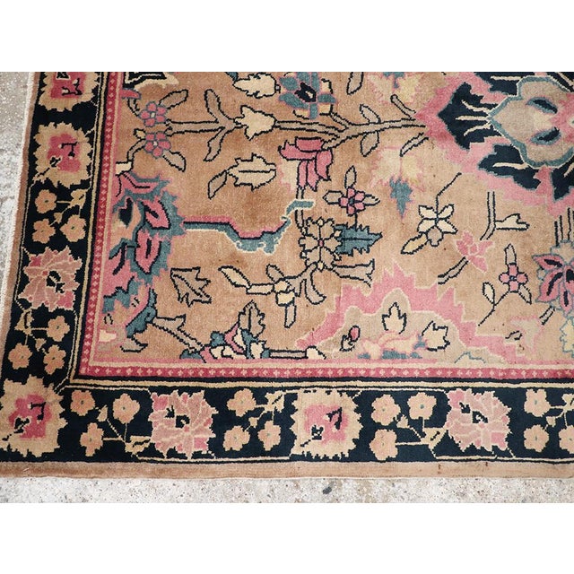 Early 20th Century Galerie Shabab Collection Early 20th Century Indian Lahore Accent Rug For Sale - Image 5 of 8