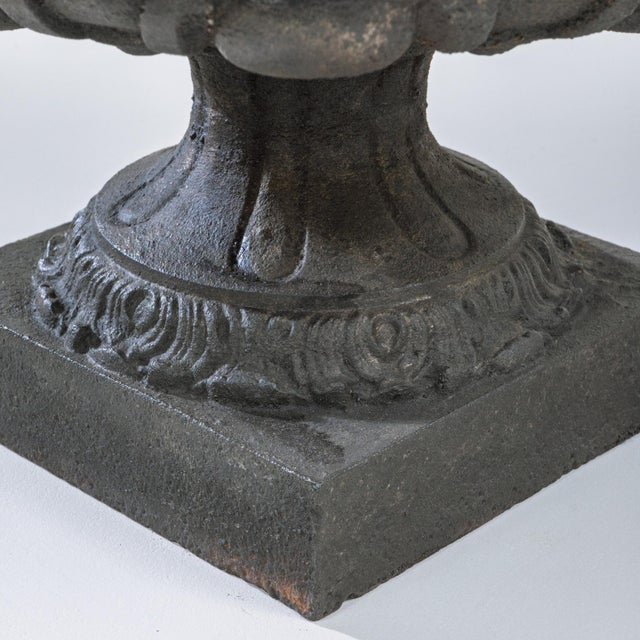 19th Century French Cast Iron Planters - A Pair For Sale - Image 14 of 18