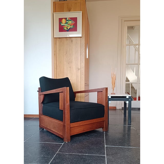 Early Modernist Dutch Easy Chair by Cornelis Van Der Sluys , 1920s For Sale - Image 14 of 14