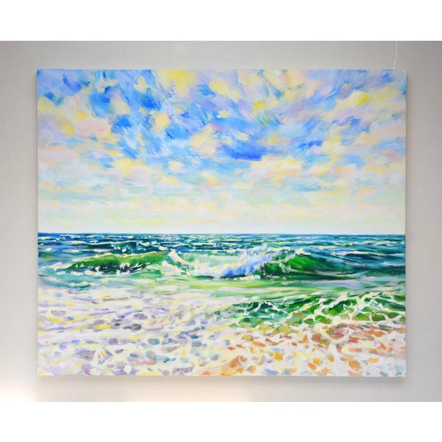 In creating this painting, I sought to capture the mesmerizing interplay of light on water, an ever-changing canvas...