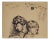 Mino Maccari, Mother and Child, Original Drawing, Mid-20th Century For Sale