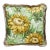 The House of Scalamandré Sunflower Print Square Pillow, Harvest For Sale