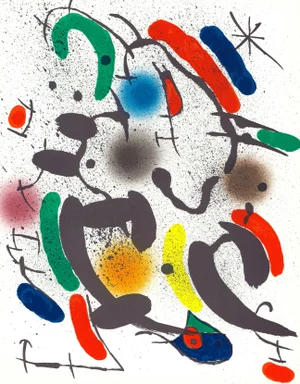 Joan Miró "Litógrafia Vi" 1972 Lithograph