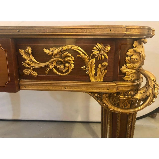 Brown Table De Salon by Francois Linke Centre Table Louis XV Style For Sale - Image 8 of 12