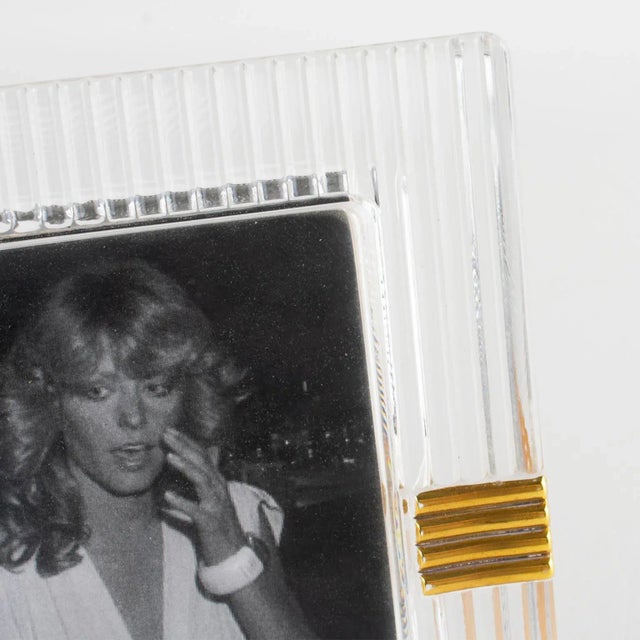 Christian Dior Paris Molded Crystal Picture Frame For Sale - Image 10 of 14