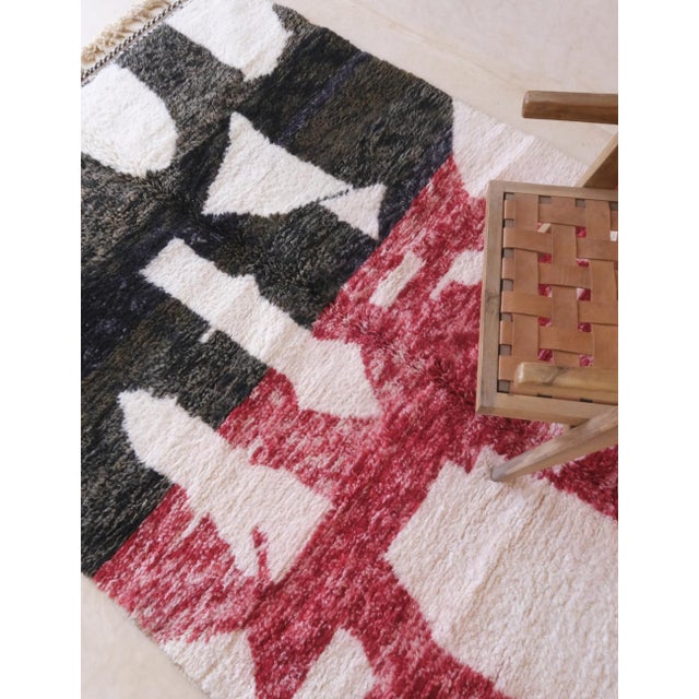 2020s Moroccan Contemporary Wool Rug - 8.3 X 5.8 Ft For Sale - Image 5 of 10