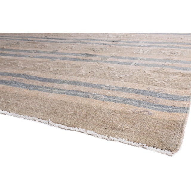 Tan Vintage Circa 1940 Tan Turkish Kilim Flatweave Rug 6ft 6in X 10ft 11in For Sale - Image 8 of 14