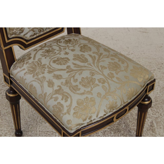 Set of 10 Ej Victor French Louis XVI Dining Room Chairs For Sale - Image 13 of 18
