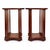 Victorian English Regency Side Starburst Inlaid Mahogany Drinks Side Tables - Pair For Sale - Image 3 of 5