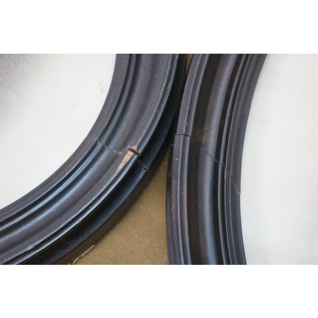 Late 19th Century Antique Victorian Enhanced Oval Family Portraits Great Grandmother 17" - Set of 2 For Sale - Image 5 of 11