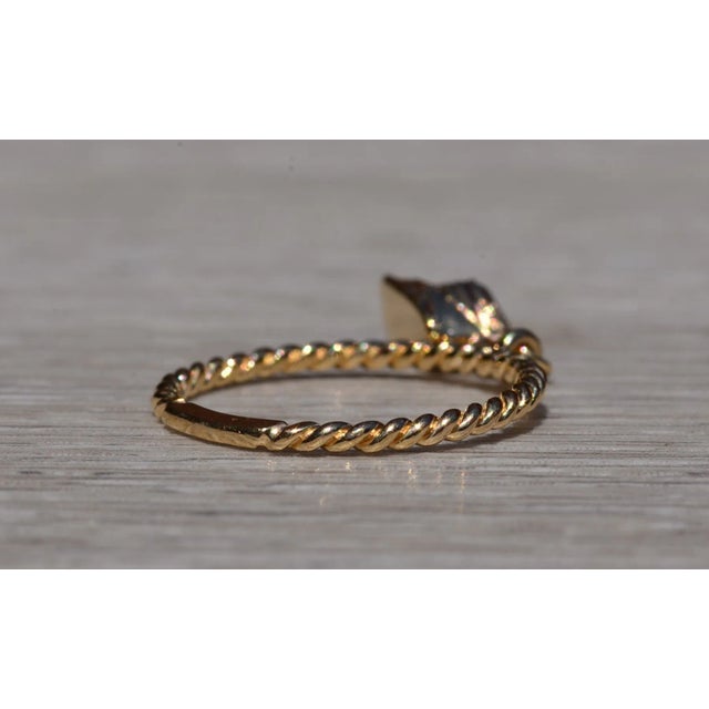 The Cape San Blas: Yellow Gold Baby Shoe Ring For Sale In Philadelphia - Image 6 of 10