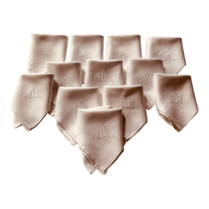Late 19th Century French Art Deco Style Linen Napkins - Set of 12