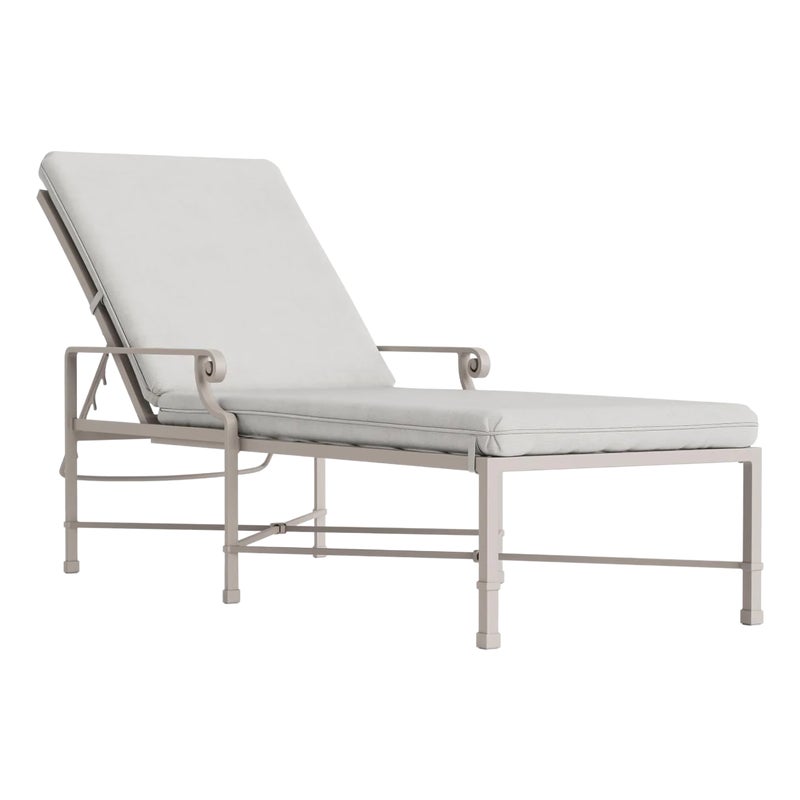 Brown Jordan Venetian Adjustable Chaise Lounge, Dove Frame With Fusion Dove Fabric