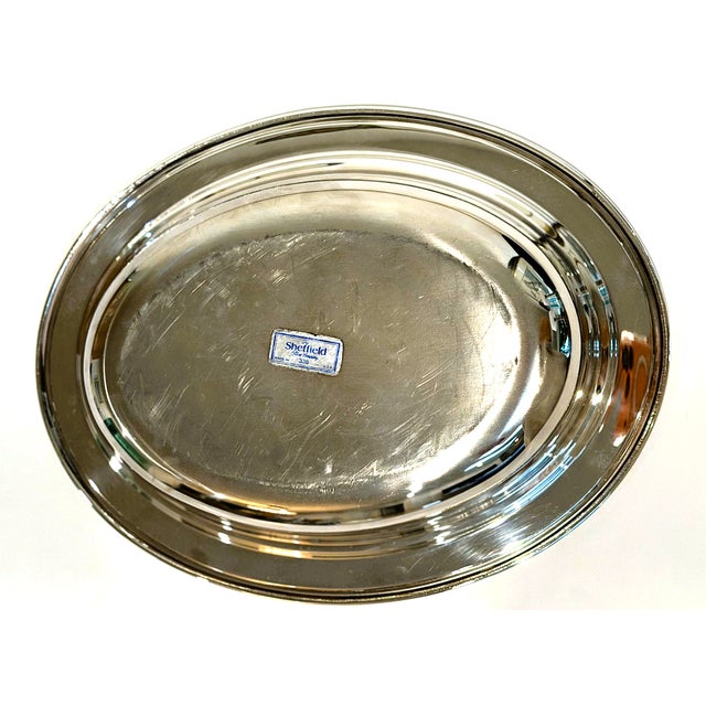 Silver Serving Dish With Glass Insert For Sale - Image 13 of 15