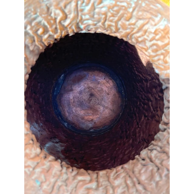 Large Brutalist Copper Vase by Karl-Heinz Kordas, 54 cm, 1970s For Sale - Image 6 of 10