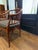 1960s Pair of Baker Furniture Attributed Faux Bamboo Barrel Back Armchairs With Original Cane Seats & Cushions For Sale - Image 5 of 18