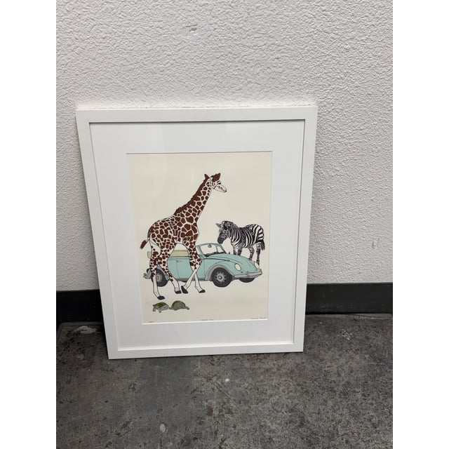 Jacquie Schmidt “Jungle Bug” Signed Limited Edition Framed Art Print Edition 13 of 130 For Sale - Image 4 of 12