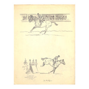 Original 1944 Pencil Drawing From Hi, Guy! The Cinderella Horse by Paul Brown 8