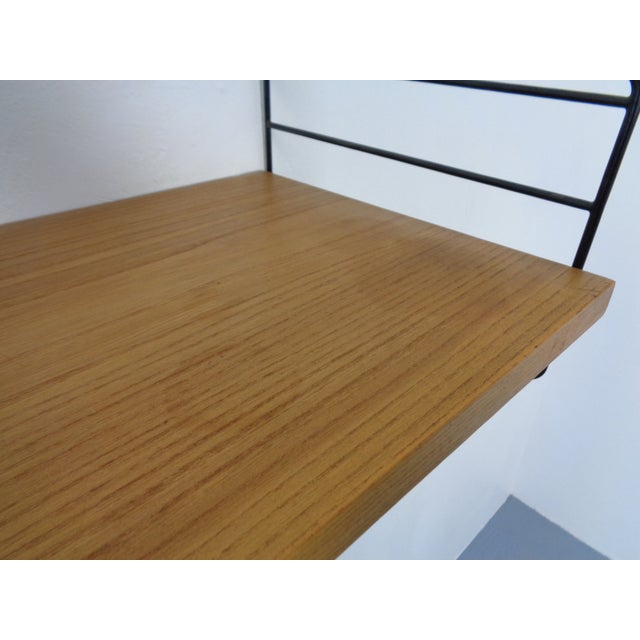 Swedish Ash and Metal Wall Unit by Kajsa & Nils Nisse Strinning for String, 1950s, Set of 9 For Sale - Image 17 of 18