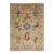 Kazak Style Hand-Knotted Wool Rug – Neutral Beige & Vibrant Multi-Color Tribal For Sale