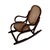 Wood Antique Bentwood Children's Rocking Chair with Wicker Seat For Sale - Image 7 of 7