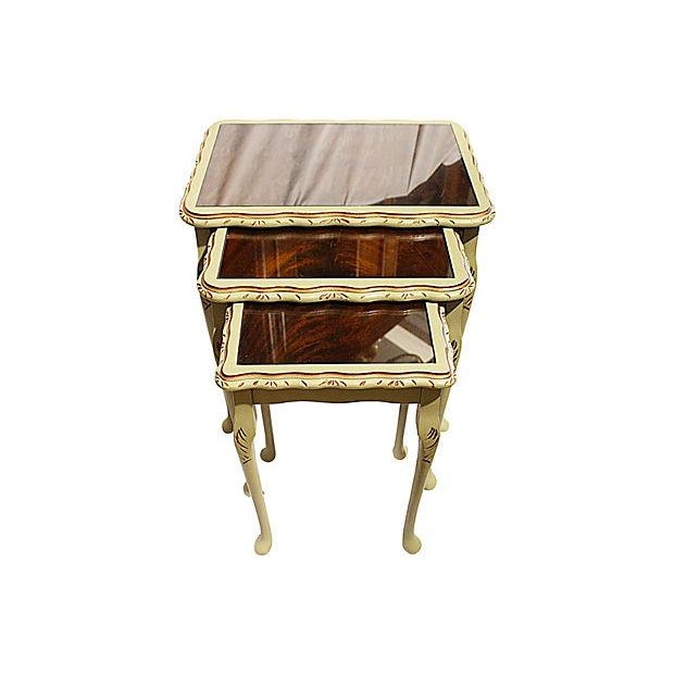 Painted Nesting Tables Set of 3 Chairish