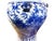 1980s Vintage Lg Chinoiserie Cobalt Blue & White Temple Ginger Jar 23" H For Sale - Image 5 of 11