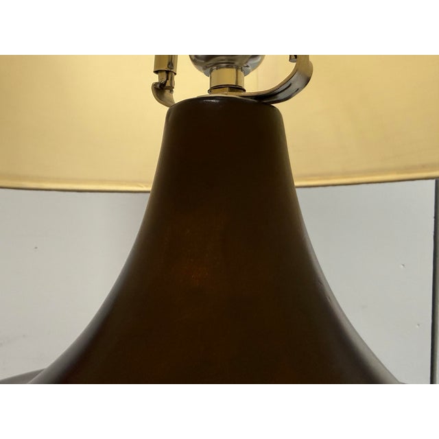 Bronze Crate & Barrel Ceramic Table Lamp For Sale - Image 8 of 12