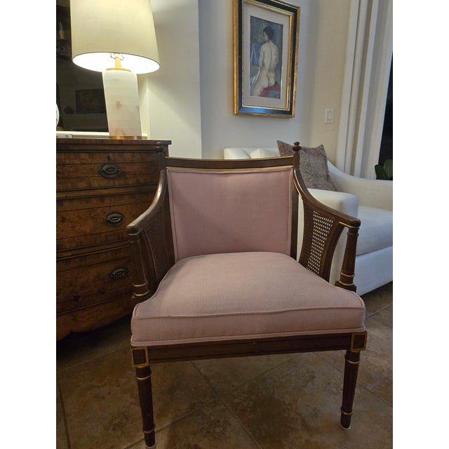 Pair of Vintage Louis XVI Style Armchairs For Sale - Image 9 of 18