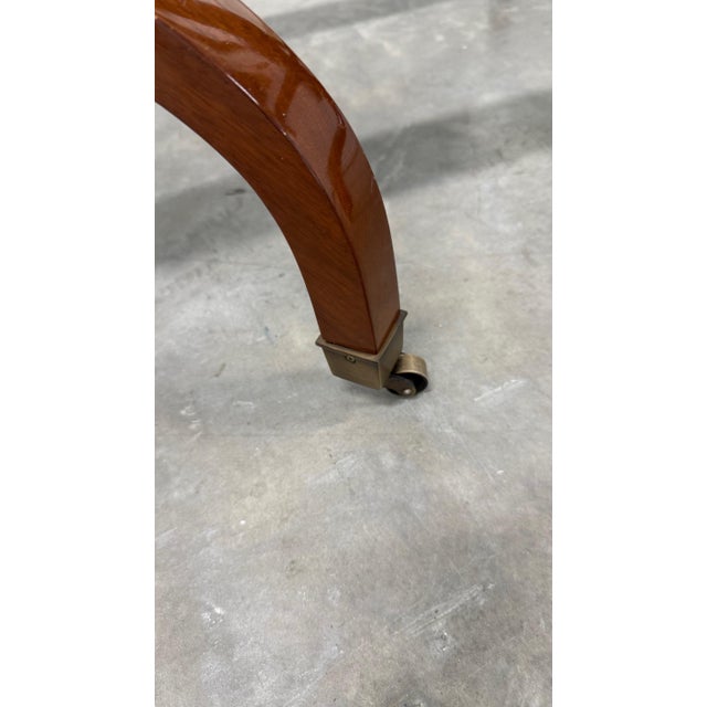 Dennis & Leen–Attributed Regency Style Double-Pedestal Dining Table — 104” For Sale - Image 9 of 16