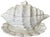 Ceramic Vintage White Ceramic Conch Shell Soup Tureen With Underplate & Ladle - Set of 3 For Sale - Image 7 of 12