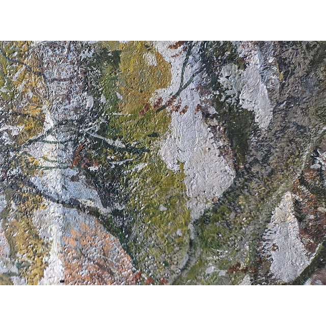 A. Gustav Schweitzer, Winter Night Landscape, Oil on Canvas For Sale - Image 10 of 16