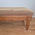 Wood 2000s Oversized French Country Style Carved Birch Upholstered Bench or Ottoman For Sale - Image 7 of 12